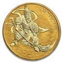 2017 South Korea 1 oz Gold ZI:SIN Gallus BU