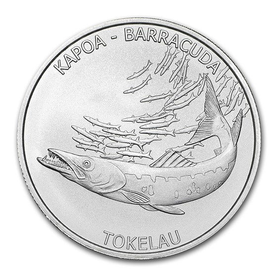 2017 Tokelau 1 oz Silver $5 Barracuda 2017 Tokelau 1 oz Silver $5 Barracuda