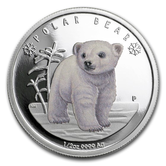 2017 Tuvalu 1/2 oz Silver Polar Babies: Polar Bear Proof 2017 Tuvalu 1/2 oz Silver Polar Babies: Polar Bear Proof