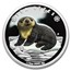 2017 Tuvalu 1/2 oz Silver Polar Babies: Sea Otter Proof