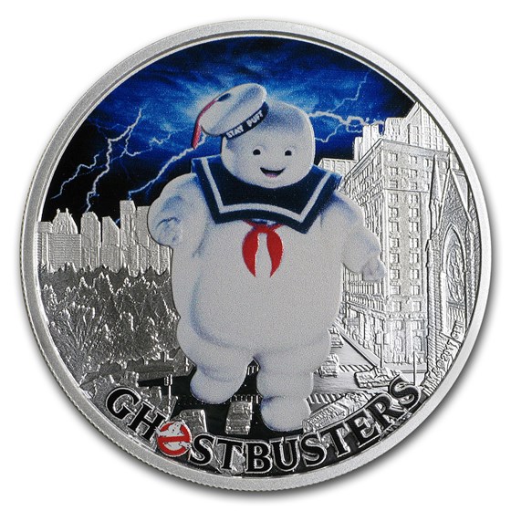 2017 Tuvalu 1 oz Silver Ghostbusters™ Stay Puft