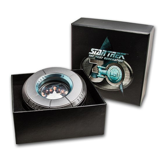2017 Tuvalu 2 oz Silver Star Trek: The Next Generation Crew Proof 2017 Tuvalu 2 oz Silver Star Trek: The Next Generation Crew Proof