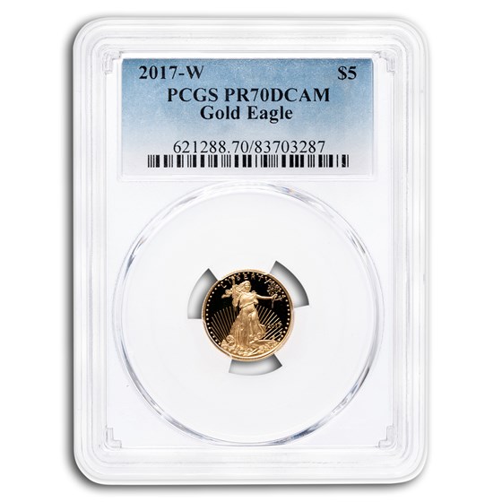2017-W 1/10 oz Proof American Gold Eagle PR-70 PCGS 2017-W 1/10 oz Proof American Gold Eagle PR-70 PCGS