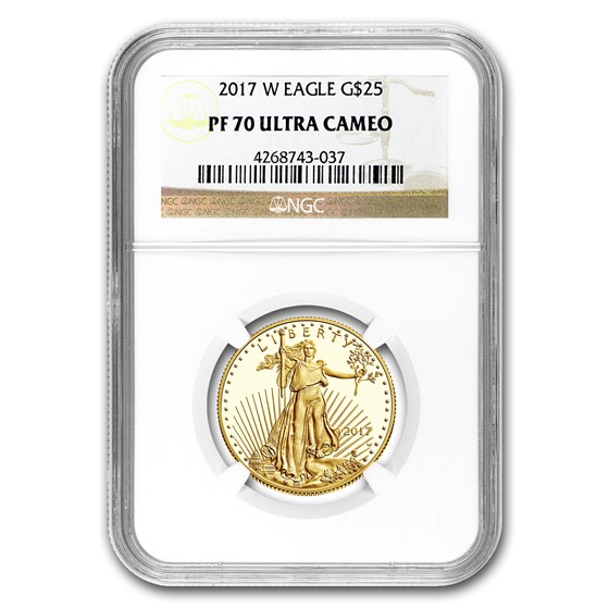 2017-W 1/2 oz Proof American Gold Eagle PF-70 NGC 2017-W 1/2 oz Proof American Gold Eagle PF-70 NGC