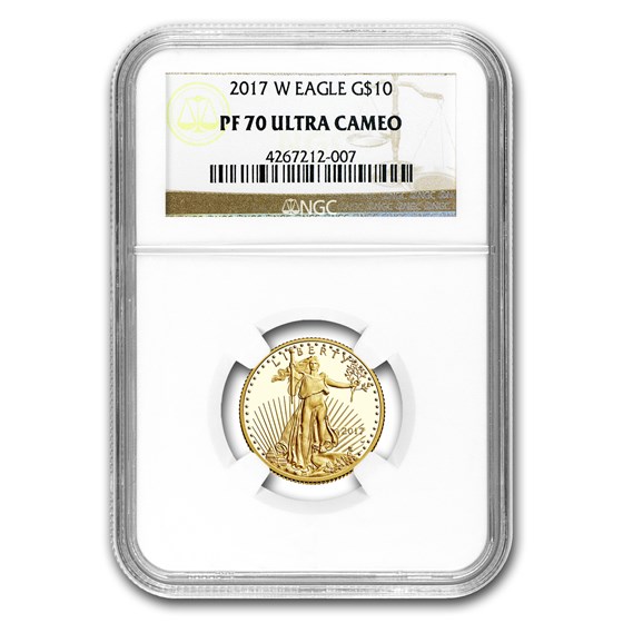 2017-W 1/4 oz Proof American Gold Eagle PF-70 NGC UCAM 2017-W 1/4 oz Proof American Gold Eagle PF-70 NGC UCAM