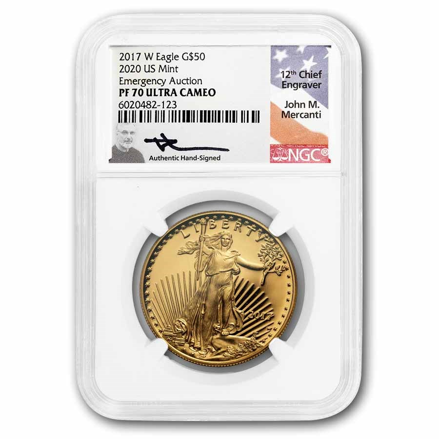 2017-W 1 oz Proof American Gold Eagle PF-70 UCAM NGC