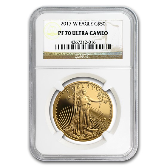 2017-W 1 oz Proof American Gold Eagle PF-70 UCAM NGC 2017-W 1 oz Proof American Gold Eagle PF-70 UCAM NGC