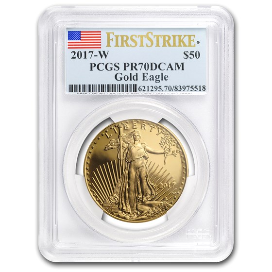 2017-W 1 oz Proof American Gold Eagle PR-70 PCGS (FirstStrike®) 2017-W 1 oz Proof American Gold Eagle PR-70 PCGS (FirstStrike®)