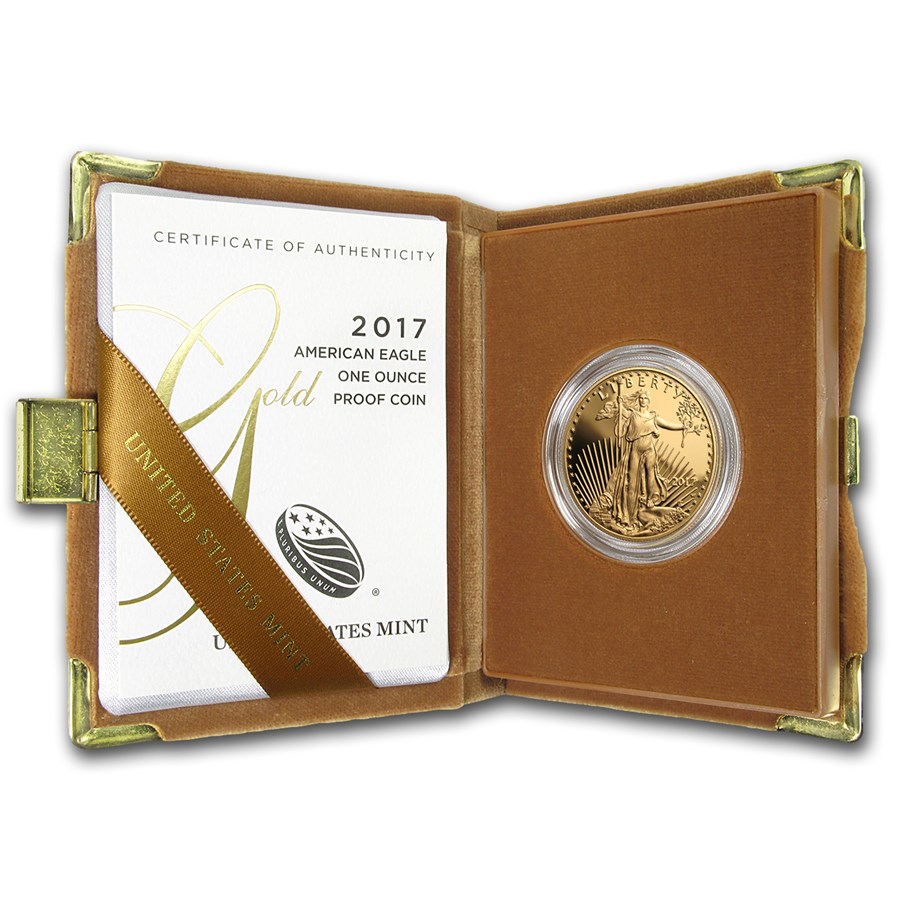 2017-W 1 oz Proof American Gold Eagle (w/Box & COA)