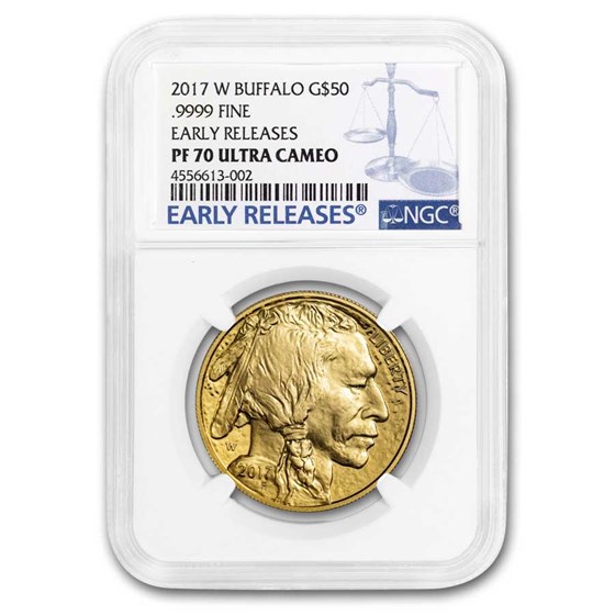 2017-W 1 oz Proof Gold Buffalo PF-70 NGC (ER) 2017-W 1 oz Proof Gold Buffalo PF-70 NGC (ER)