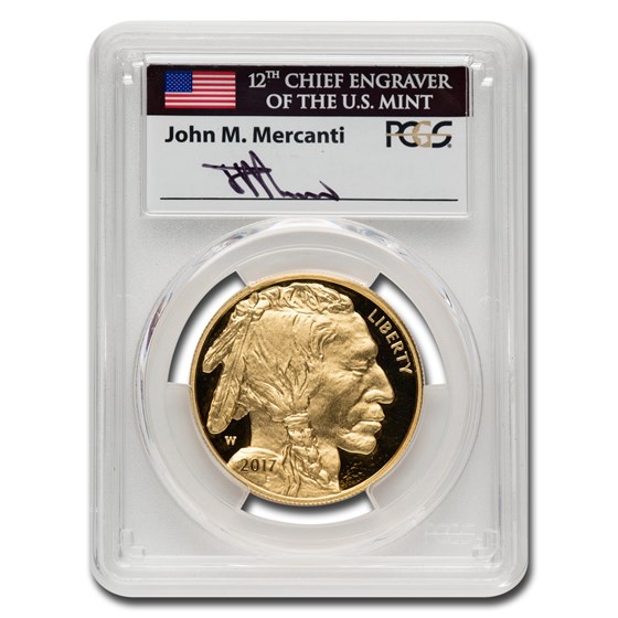 2017-W 1 oz Proof Gold Buffalo PR-70 PCGS (FDI, Mercanti) 2017-W 1 oz Proof Gold Buffalo PR-70 PCGS (FDI, Mercanti)