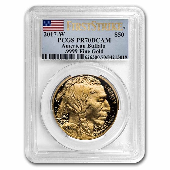 2017-W 1 oz Proof Gold Buffalo PR-70 PCGS (FirstStrike®) 2017-W 1 oz Proof Gold Buffalo PR-70 PCGS (FirstStrike®)