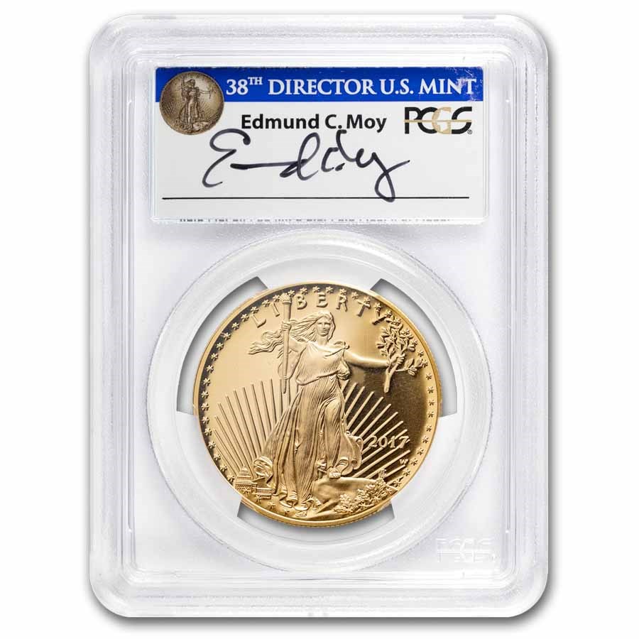 2017-W 1 oz Proof Gold Eagle PR-70 PCGS (FDI, Moy Signed)