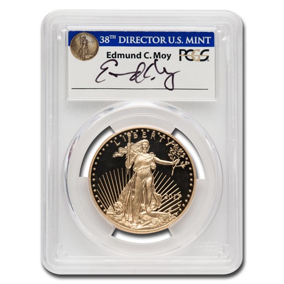 2017-W 1 oz Proof Gold Eagle PR-70 PCGS (FDI, Moy Signed) 2017-W 1 oz Proof Gold Eagle PR-70 PCGS (FDI, Moy Signed)