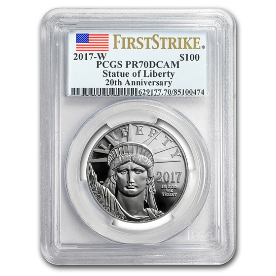 2017-W 1 oz Proof Platinum Eagle PR-70 PCGS (FirstStrike®) 2017-W 1 oz Proof Platinum Eagle PR-70 PCGS (FirstStrike®)