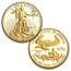 2017-W 4-Coin Proof American Gold Eagle Set (w/Box & COA)
