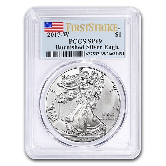 2017-W Burnished American Silver Eagle SP-69 PCGS (FirstStrike®)