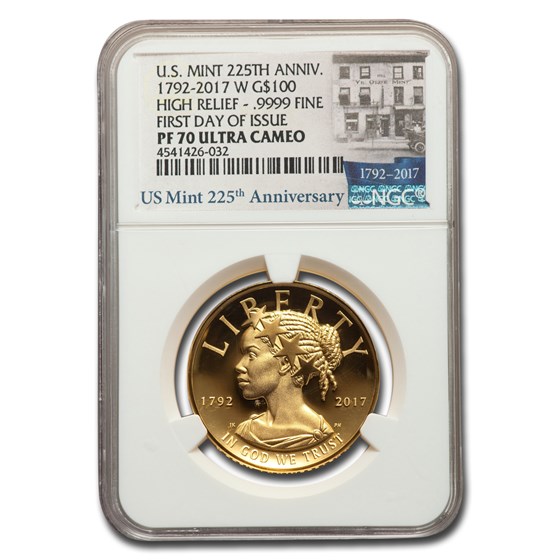 2017-W High Relief American Liberty Gold PF-70 NGC (First Day) 2017-W High Relief American Liberty Gold PF-70 NGC (First Day)