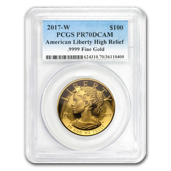 2017-W High Relief American Liberty Gold PR-70 DCAM PCGS
