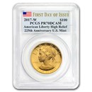 2017-W High Relief American Liberty Gold PR-70 PCGS (First Day)