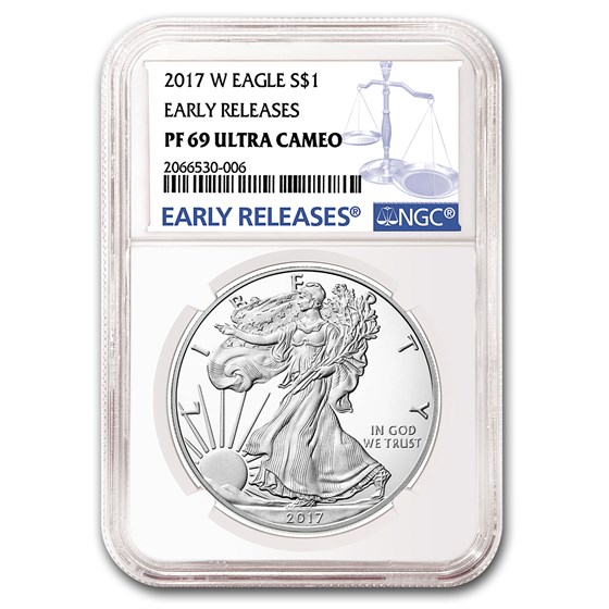 2017-W Proof American Silver Eagle PF-69 NGC (Early Release) 2017-W Proof American Silver Eagle PF-69 NGC (Early Release)