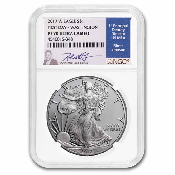 2017-W Proof American Silver Eagle PF-70 NGC (FDI) 2017-W Proof American Silver Eagle PF-70 NGC (FDI)