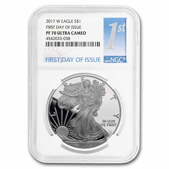 2017-W Proof American Silver Eagle PF-70 NGC (FDI) 2017-W Proof American Silver Eagle PF-70 NGC (FDI)
