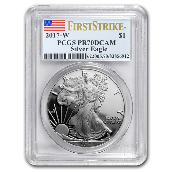 2017-W Proof American Silver Eagle PR-70 PCGS (FS) 2017-W Proof American Silver Eagle PR-70 PCGS (FS)