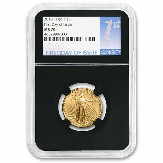 2018 1/10 oz American Gold Eagle MS-70 NGC (FDI) 2018 1/10 oz American Gold Eagle MS-70 NGC (FDI)