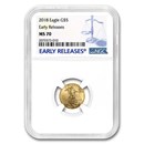 2018 1/10 oz Gold American Eagle MS-70 NGC (Early Releases) 2018 1/10 oz Gold American Eagle MS-70 NGC (Early Releases)