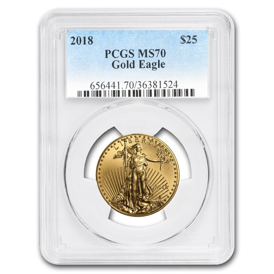 2018 1/2 oz American Gold Eagle MS-70 PCGS 2018 1/2 oz American Gold Eagle MS-70 PCGS