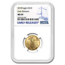 2018 1/4 oz American Gold Eagle MS-69 NGC (Early Releases)