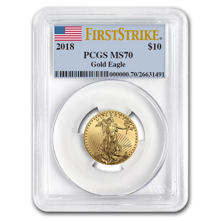 2018 1/4 oz American Gold Eagle MS-70 PCGS (FS)