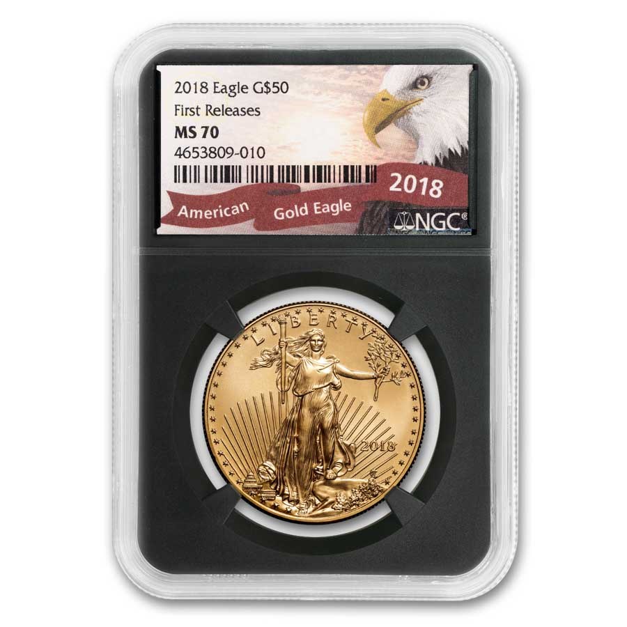 2018 1 oz American Gold Eagle MS-70 NGC