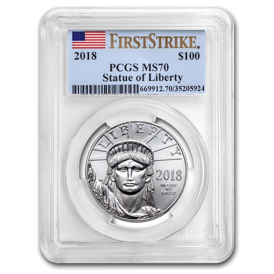 2018 1 oz American Platinum Eagle MS-70 PCGS (FirstStrike®)