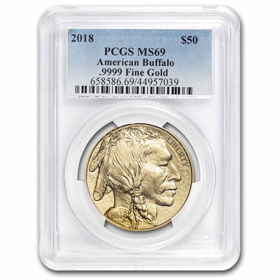 2018 1 oz Gold Buffalo MS-69 PCGS 2018 1 oz Gold Buffalo MS-69 PCGS