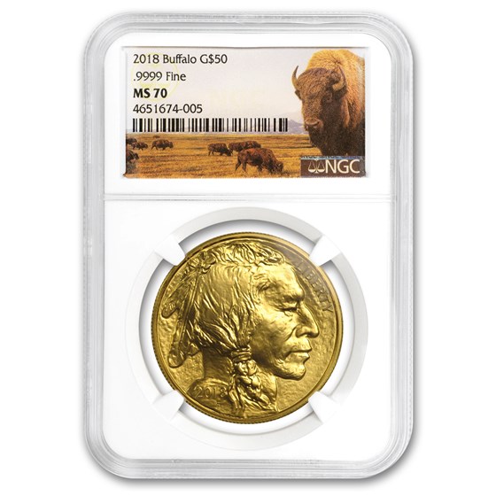 2018 1 oz Gold Buffalo MS-70 NGC 2018 1 oz Gold Buffalo MS-70 NGC