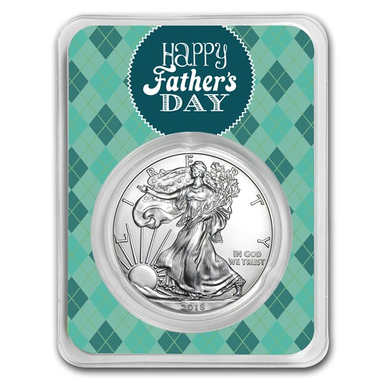 2018 1 oz Silver American Eagle - Father's Day Argyle 2018 1 oz Silver American Eagle - Father's Day Argyle
