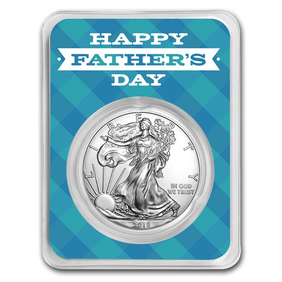 2018 1 oz Silver American Eagle - Father's Day Plaid 2018 1 oz Silver American Eagle - Father's Day Plaid