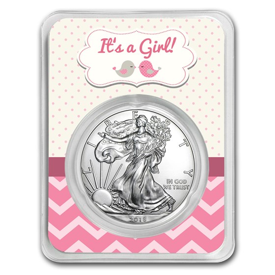 2018 1 oz Silver American Eagle - It's A Girl 2018 1 oz Silver American Eagle - It's A Girl