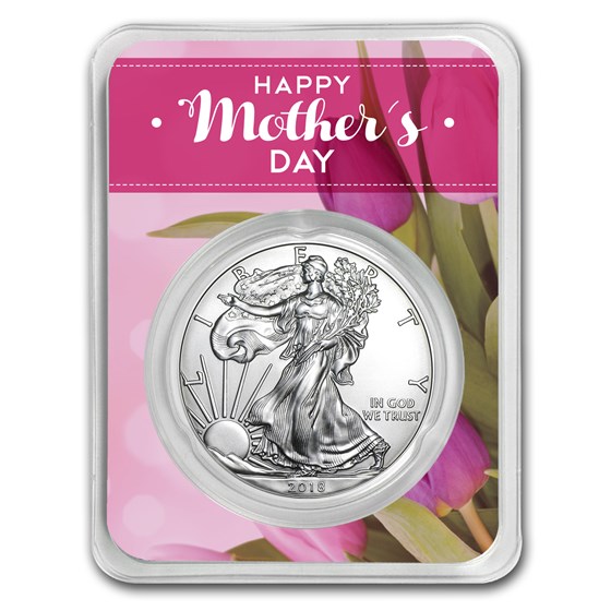 2018 1 oz Silver American Eagle - Mother's Day Floral 2018 1 oz Silver American Eagle - Mother's Day Floral