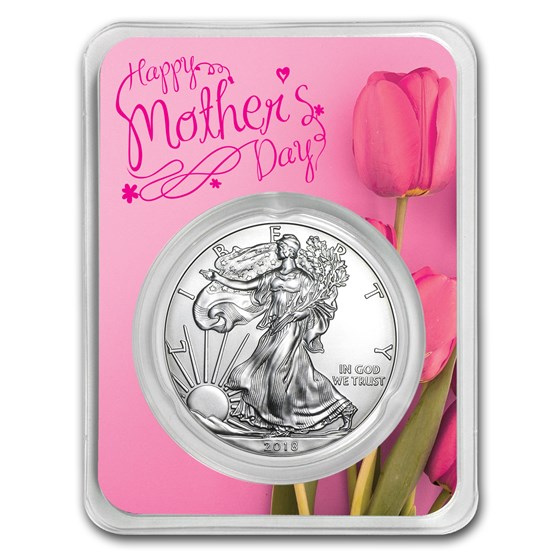 2018 1 oz Silver American Eagle - Mother's Day Pink 2018 1 oz Silver American Eagle - Mother's Day Pink