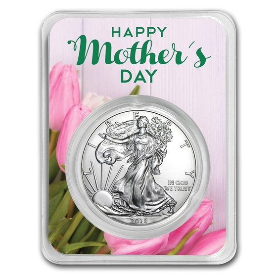 2018 1 oz Silver American Eagle - Mother's Day Tulips 2018 1 oz Silver American Eagle - Mother's Day Tulips