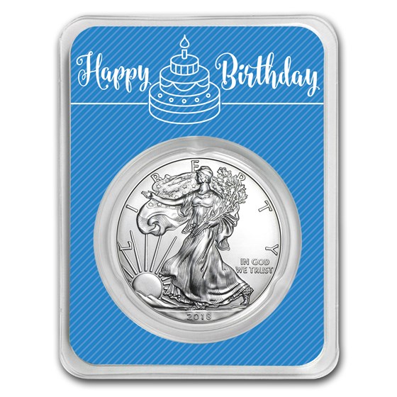 2018 1 oz Silver American Eagle - Royal Birthday 2018 1 oz Silver American Eagle - Royal Birthday