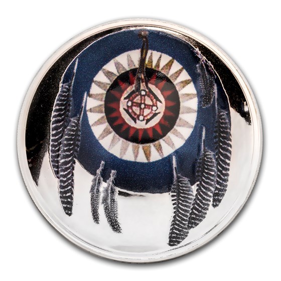 2018 1 oz Silver Domed Native American Weapons Cherokee Jawbone 2018 1 oz Silver Domed Native American Weapons Cherokee Jawbone