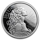 2018 1 oz Silver Shield Proof Round - MiniMintage Justice