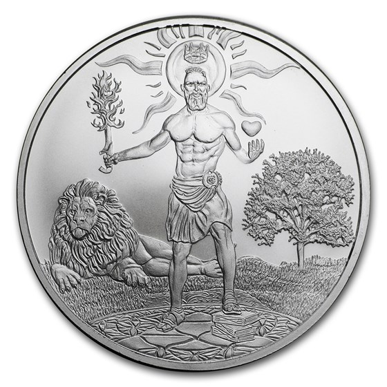 2018 1 oz Silver Shield Round - MiniMintage (King Within) 2018 1 oz Silver Shield Round - MiniMintage (King Within)