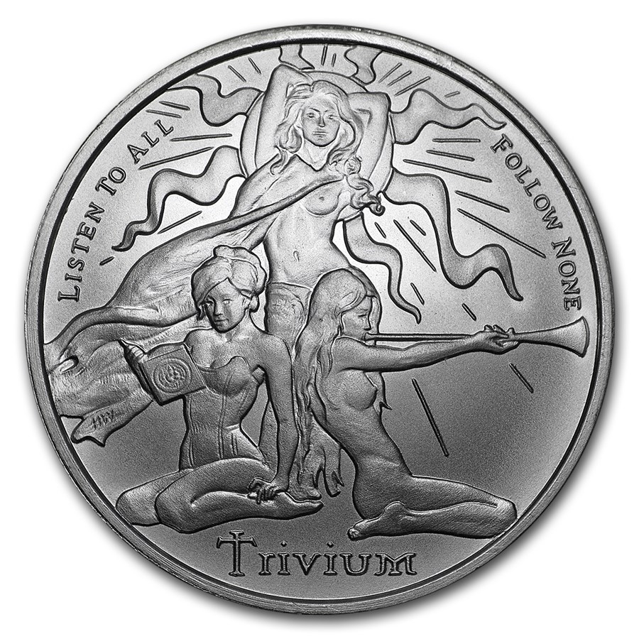 2018 1 oz Silver Shield Round - Trivium Girls