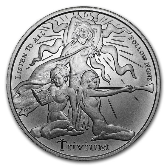 2018 1 oz Silver Shield Round - Trivium Girls 2018 1 oz Silver Shield Round - Trivium Girls