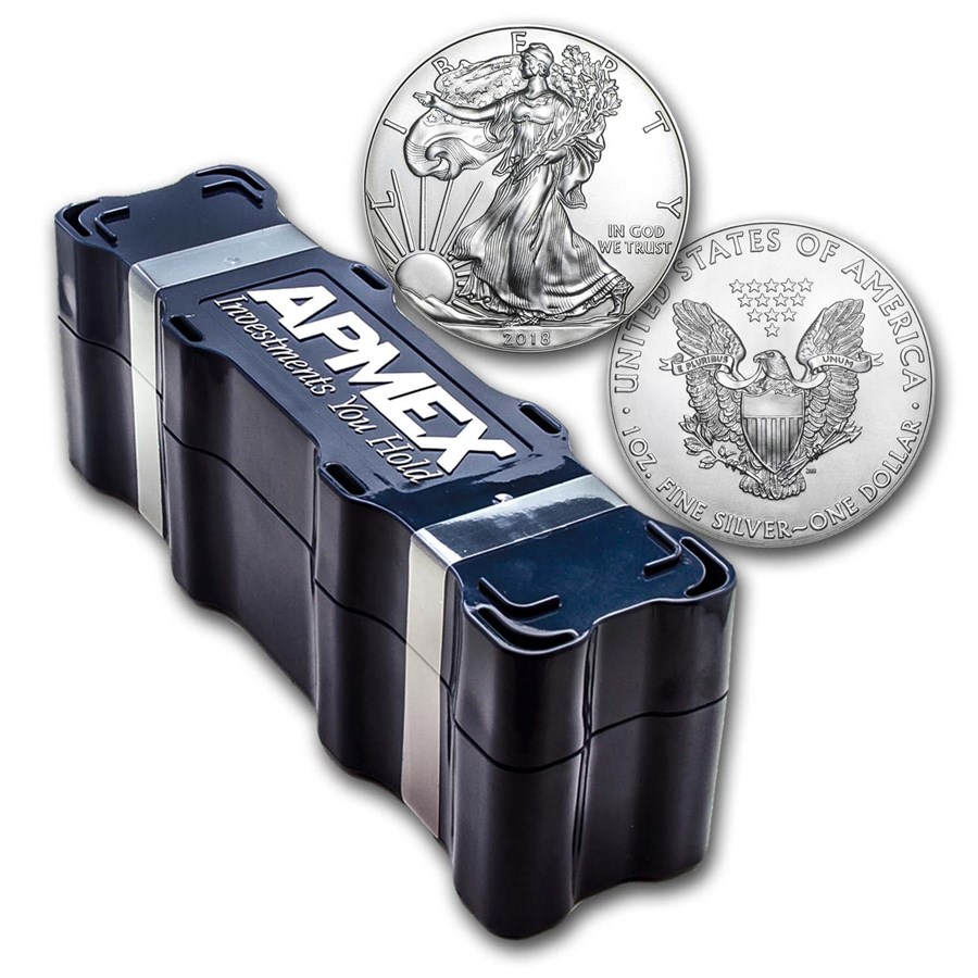 Buy 2018 100-Coin American Silver Eagle MintDirect® Mini Monster Box ...